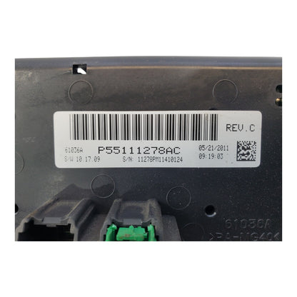 2011 2012 DODGE CALIBER TEMPERATURE AC Control PANEL OEM 55111278AC