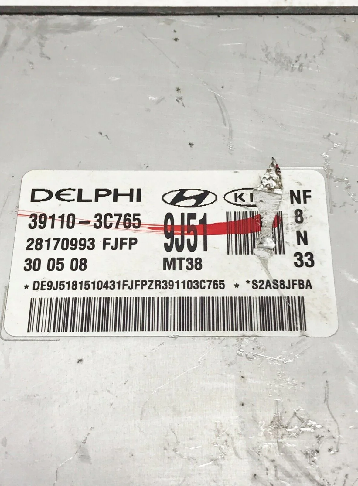 09-10 SONATA 3.3L Engine Control Modul ECM Computer 39110-3C765