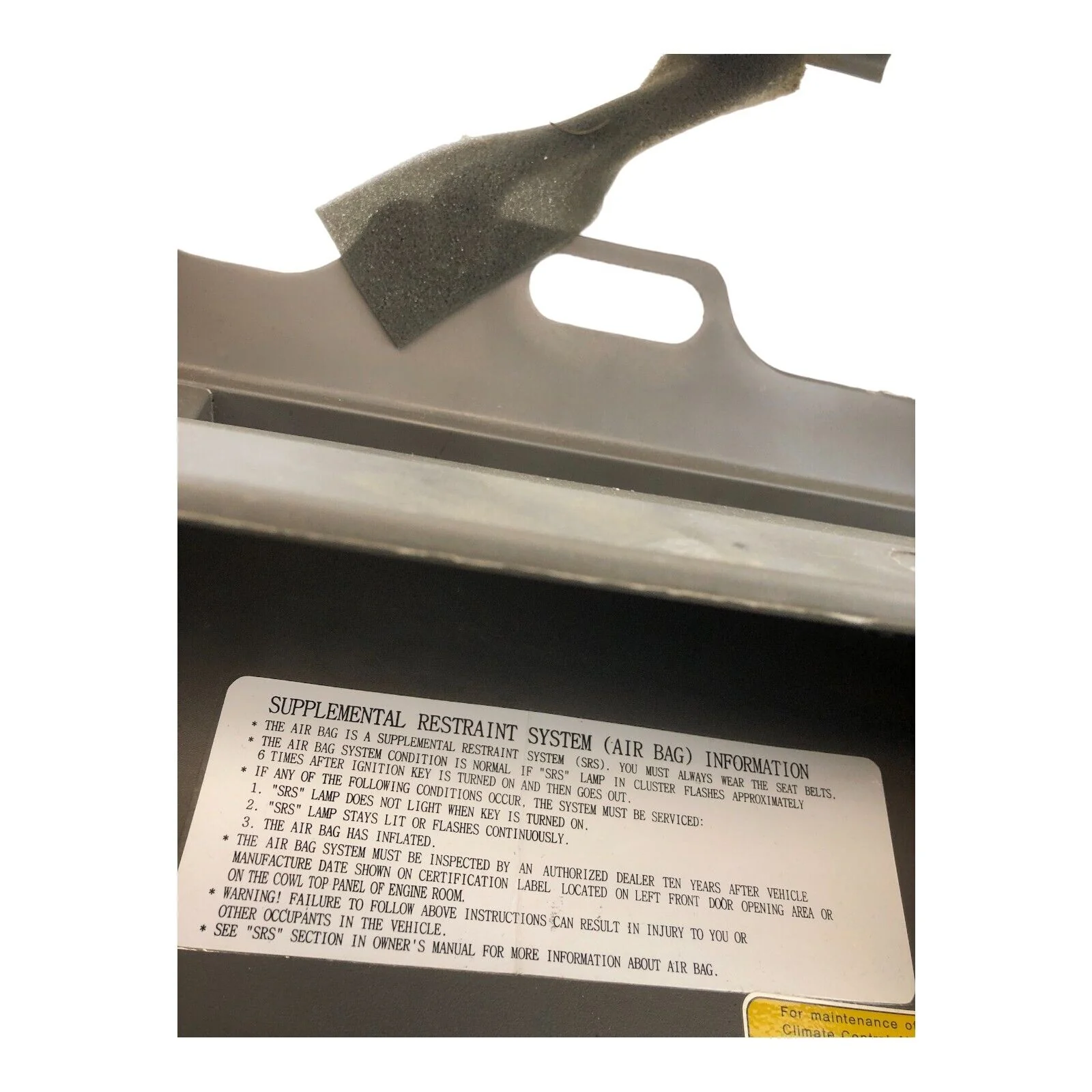 01-06 Hyundai Elantra Glove Box Assembly Gray 84511-2D000 OEM