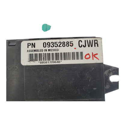 09352885 CJWR ASTRO GMC SAFARI VAN Anti-theft PASSLOCK VATS Module