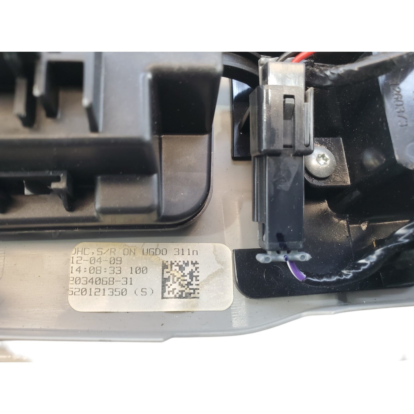 2009-12 Chevy Traverse Overhead Console Map Lights Homelink GRAY 2034068-31 B14