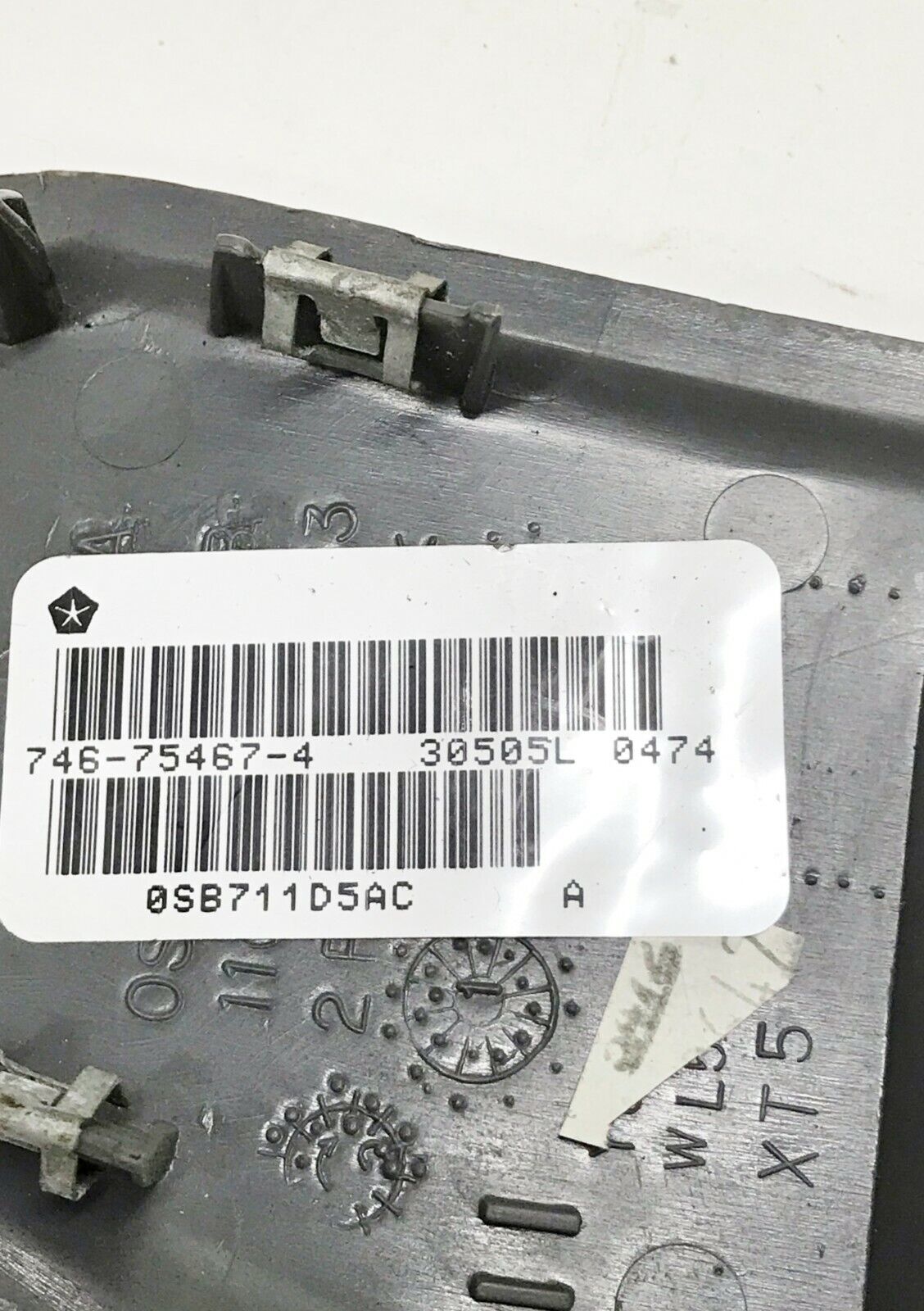 ✅ 01-07 Dodge Caravan Passenger Right Front Power Window Switch 0SB711D5AC Gray