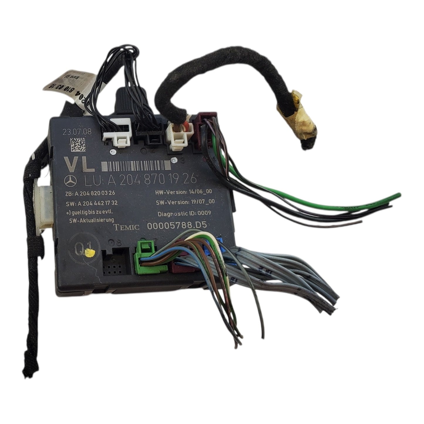 2008–2014 MERCEDES W204 C300 C350 FRONT LEFT DOOR MODULE A2048701926 OEM