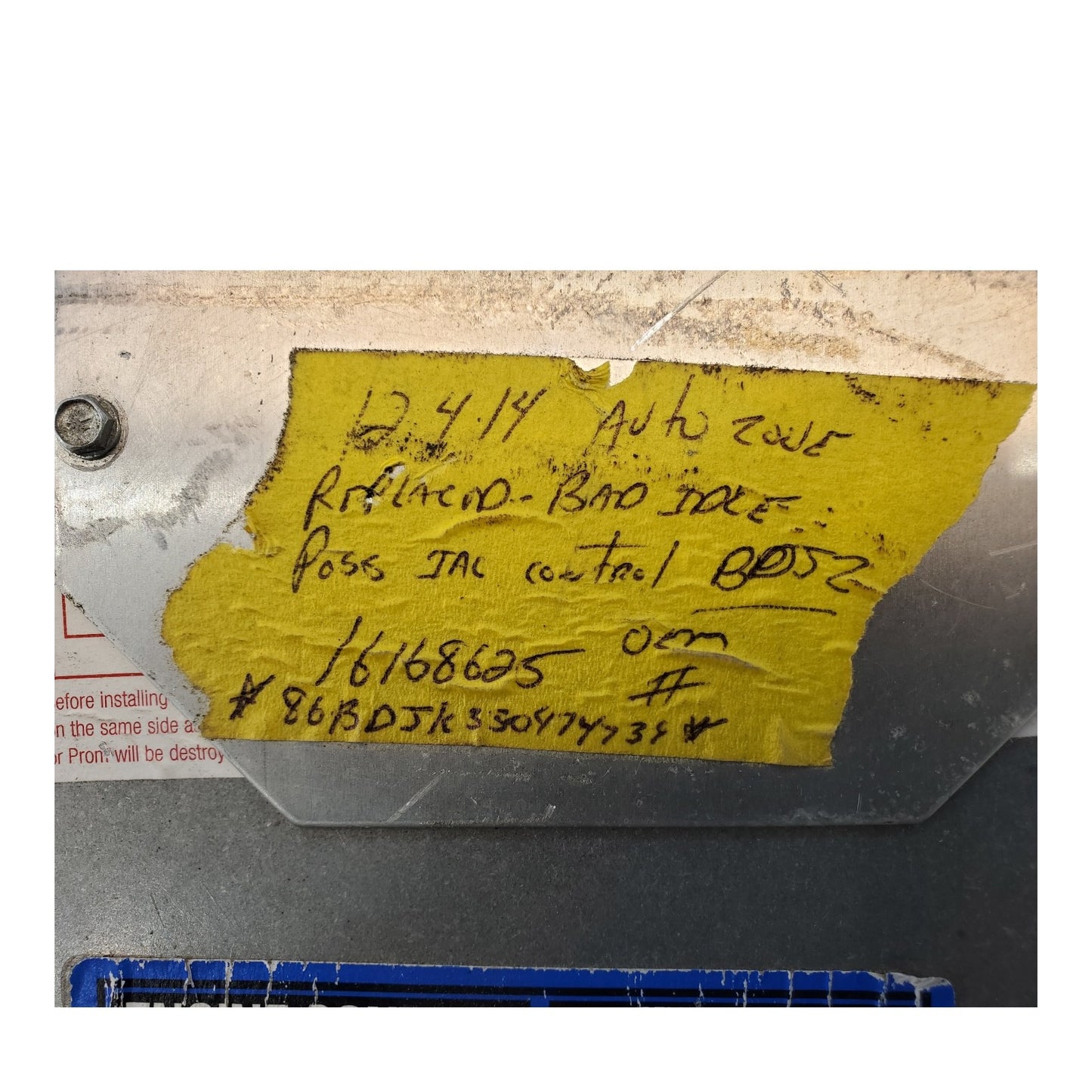 1993 1994 CHEVY GMC COMPUTER ECM ECU 16168625