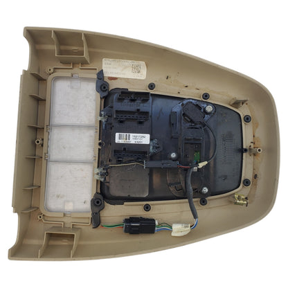 05-09 CHEVROLET UPLANDER OVERHEAD CONSOLE DOME LIGHT LAMP 15217282 OEM LT GRAY