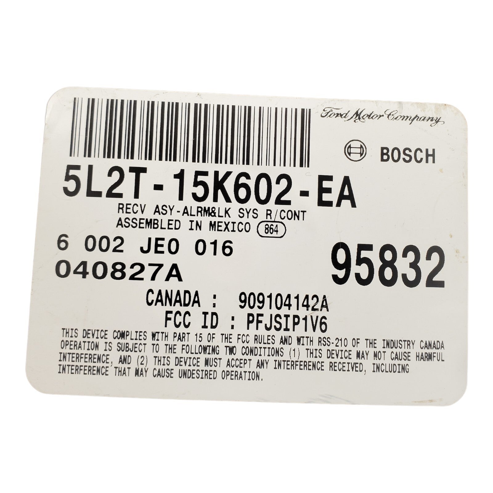 ✅ 05 FORD EXPLORER Anti Theft Keyless Entry Module 5L2T-15K602-EA OEM