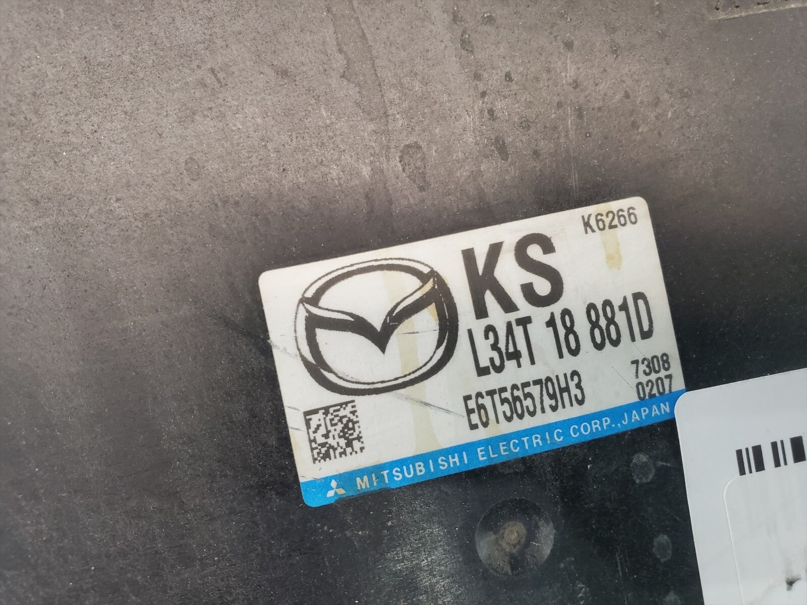 ✅ 07 MAZDA 3 Engine Control Module ECM Computer L34T 18 881D OEM