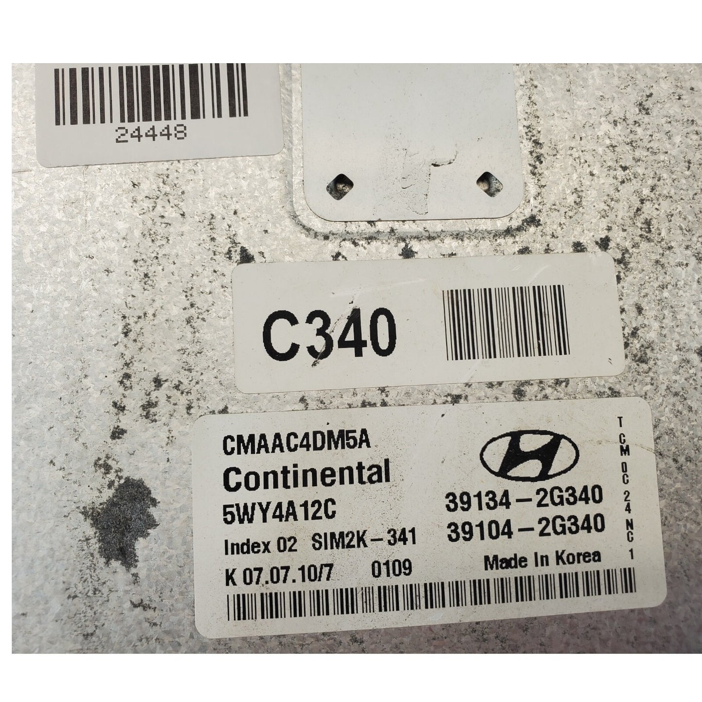 10-12 HYUNDAI SANTAFE ELECTRONIC CONTROL MODULE ECU ECM OEM 39104-2G340
