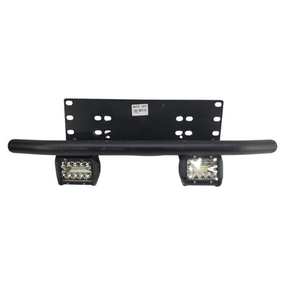 Car Bull Bar Front Bumper License Plate Working Light Mount Bracket