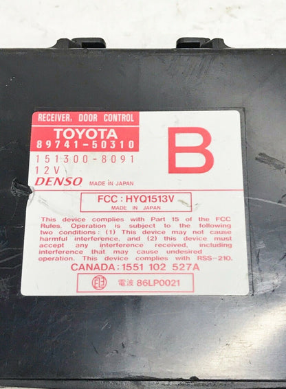 1998 - 2000 LEXUS LS400 DOOR RECEIVER CONTROL MODULE 89741-50310 OEM 98 - 00