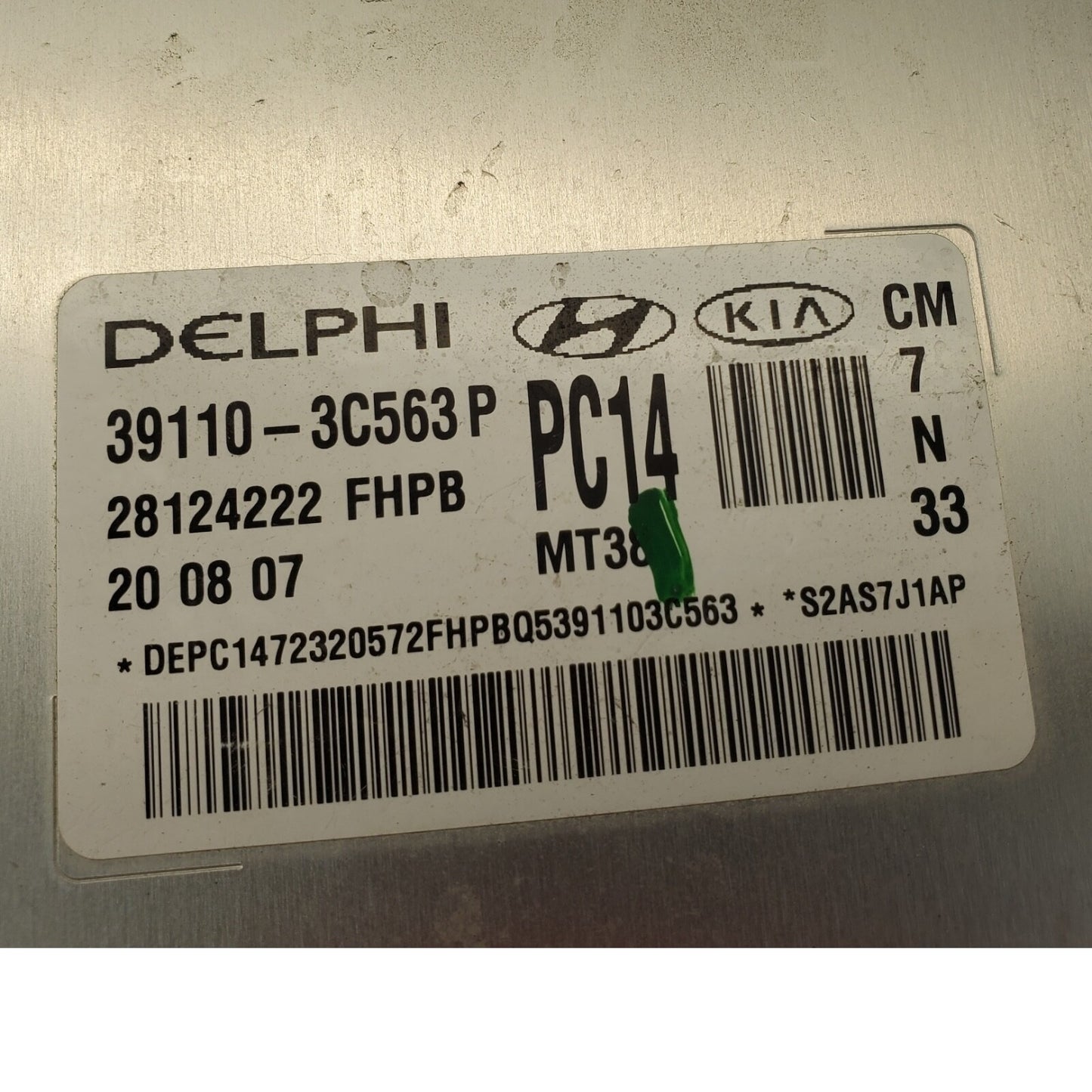 07-09 Hyundai Santa Fe Engine/motor Brain Box 39110-3c563P