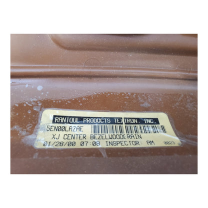 97-01 Jeep Cherokee XJ Limited Woodgrain Dash Radio Bezel OEM Agate