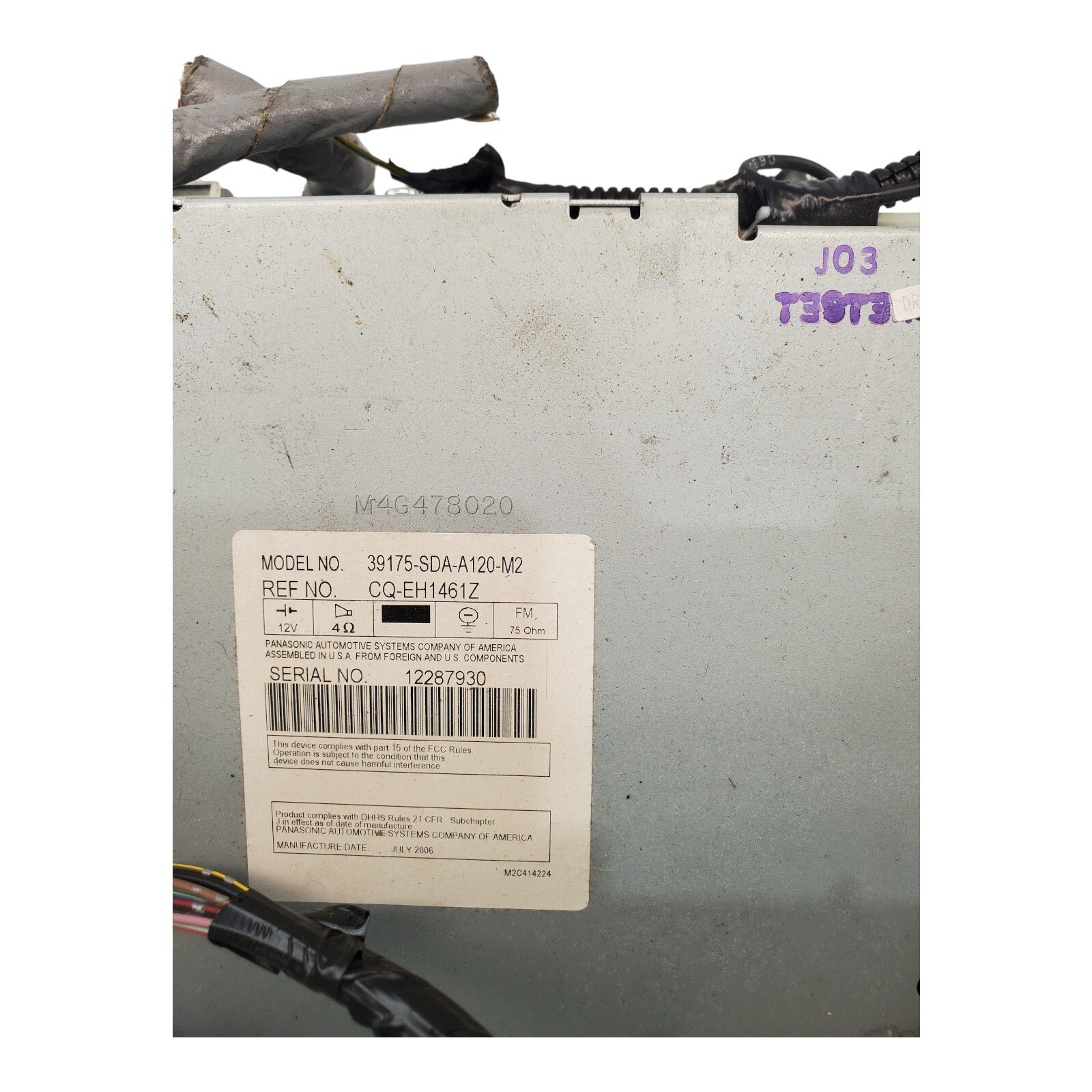 ✅03 04 05 06 07 HONDA ACCORD Radio Receiver AM FM 6 CD OEM 39175-SDA-A120-M2