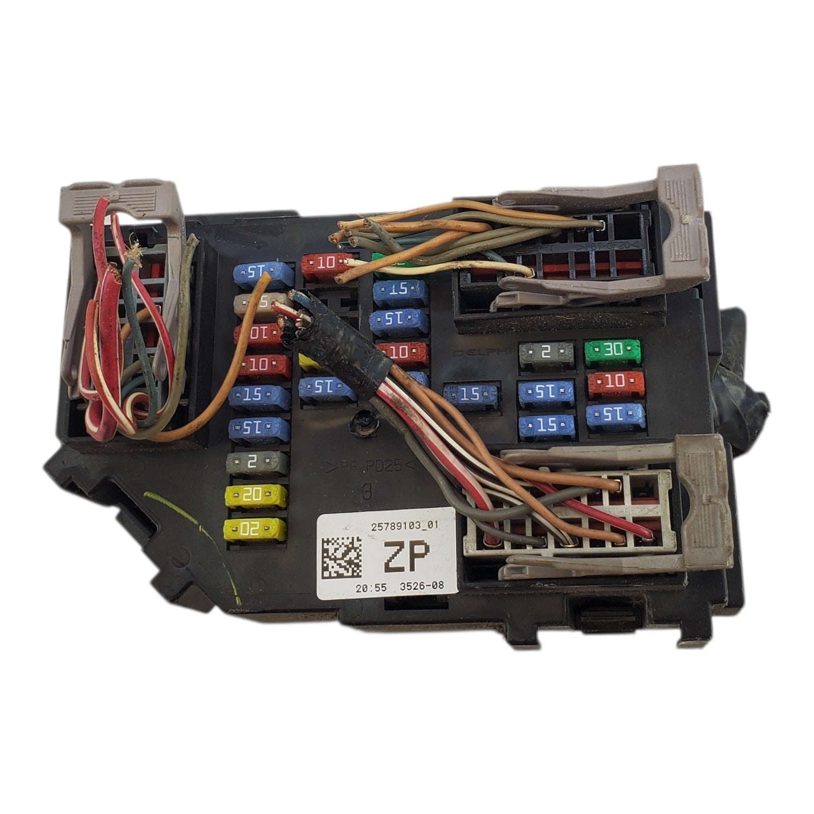 07-11 GMC SIERRA DENALI GM Interior Fuse Junction Block Assembly  25789103_01