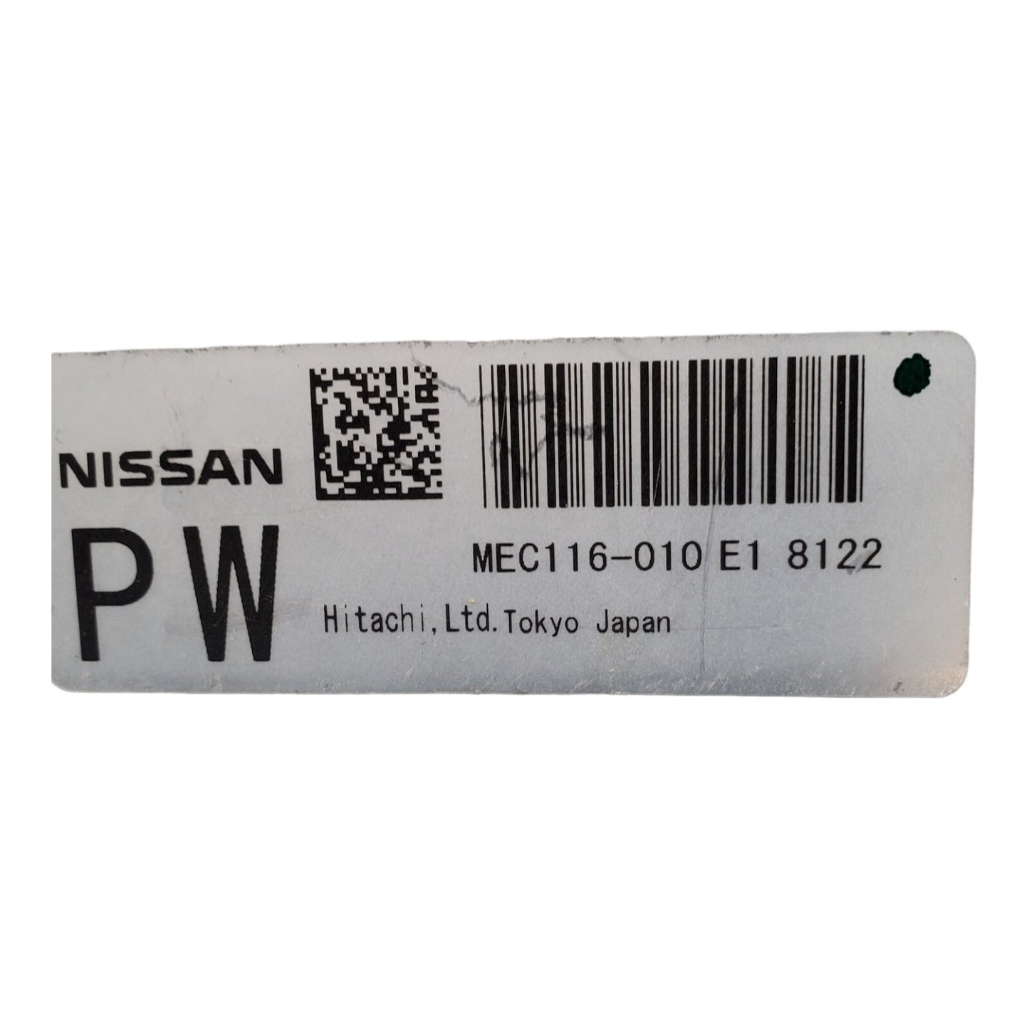 ✅2009 Nissan MEC116-010 E1 Computer Brain Engine Control ECU ECM EBX Module