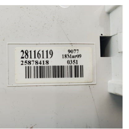 2008-2012 Chevrolet Malibu OEM Temperature Climate Control Module 28116119
