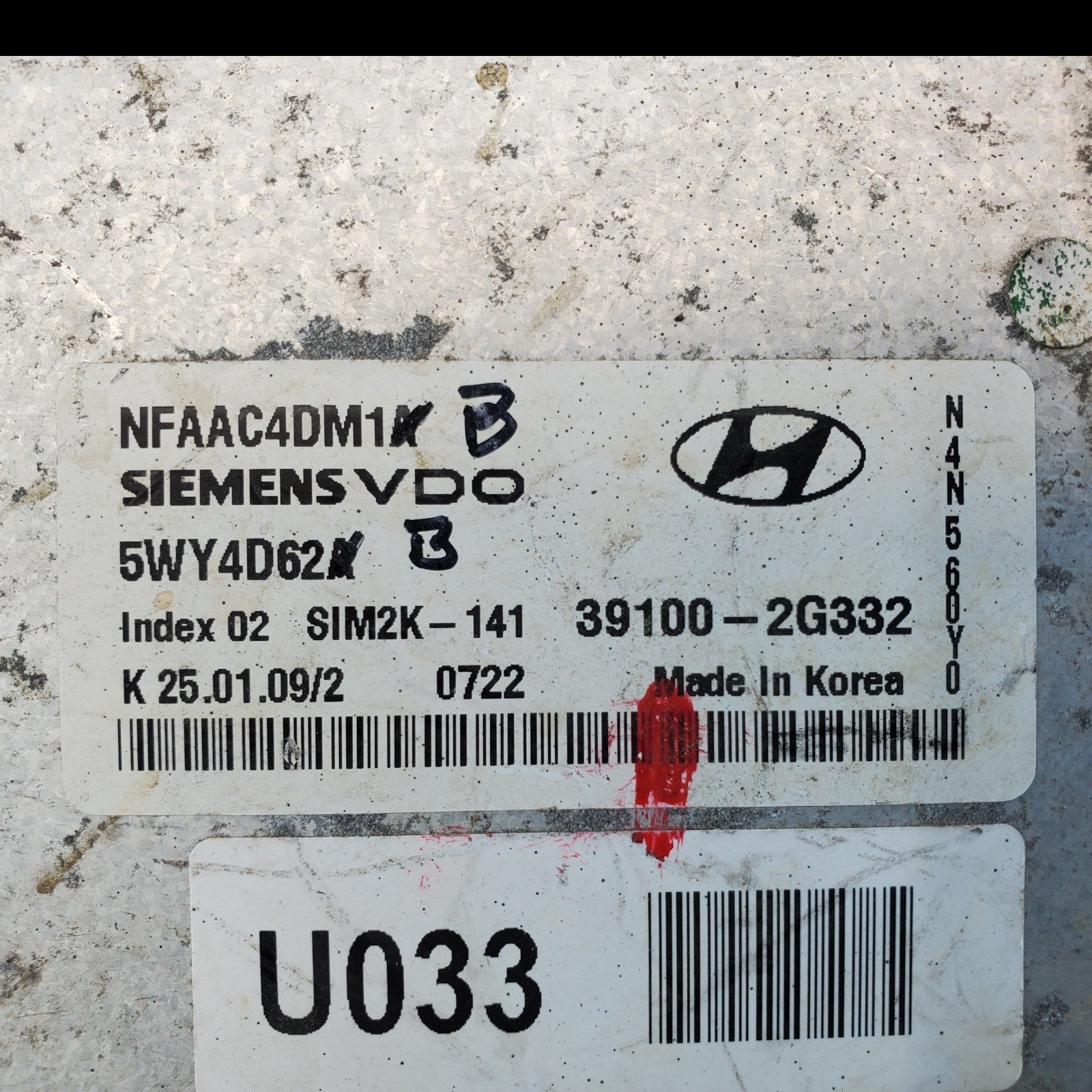 39100-2G332 ecu ecm computer 2009-2010 Hyundai Sonata
