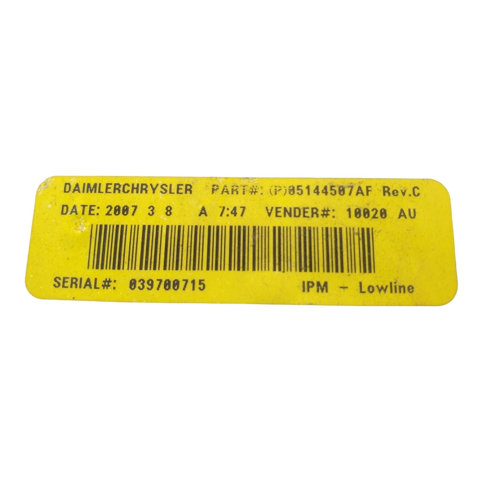 05144507AC 05144579AC Dodge Caravan 2006-2007 Multi-Function Relay Module