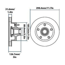 1998-2002 Dodge B1500/Ram 1500 Van Front Disc Brake Rotor