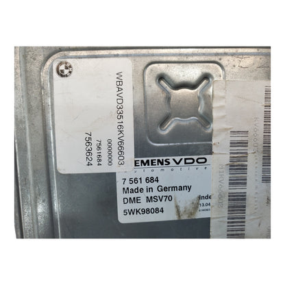 06-07 BMW E90 530i 325i Engine Control Computer ECU ECM DME Module 7561684 OEM