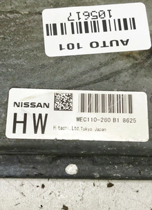 09 Nissan Altima 2.5L Engine Control Module ECM Computer MEC110-260