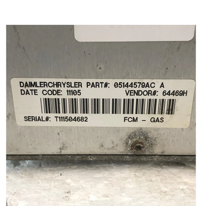 2005 - 2007 Caravan Town & Country Fuse Box Relay Control Module 05144505AC