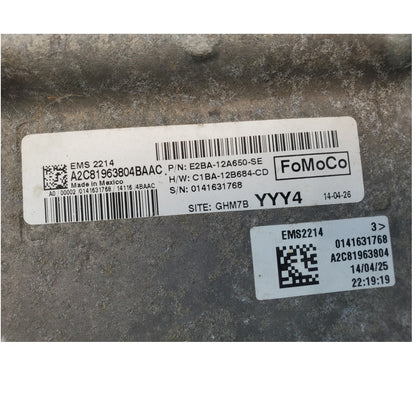 Engine ECM Control Module 1.6L Fits 14-15 FIESTA E2BA-12A650-SE E2BA12A650SE