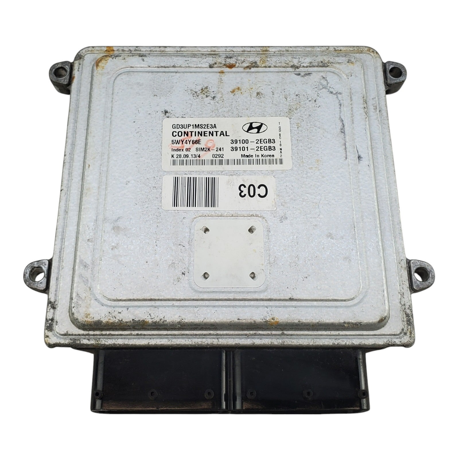 2013 ELANTRA Engine Control Module Computer ECU - 39100-2EGB3; 39101-2EGB3
