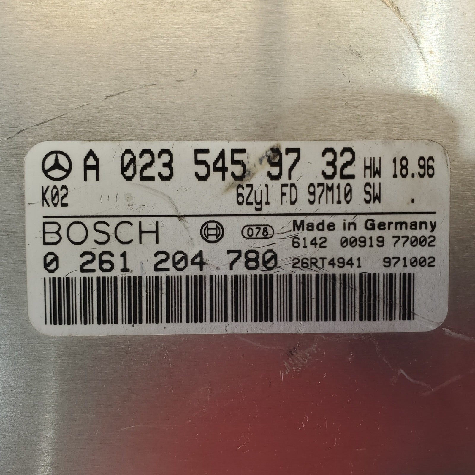 ENGINE COMPUTER MERCEDES BENZ C-CLASS 1998 A0235459732