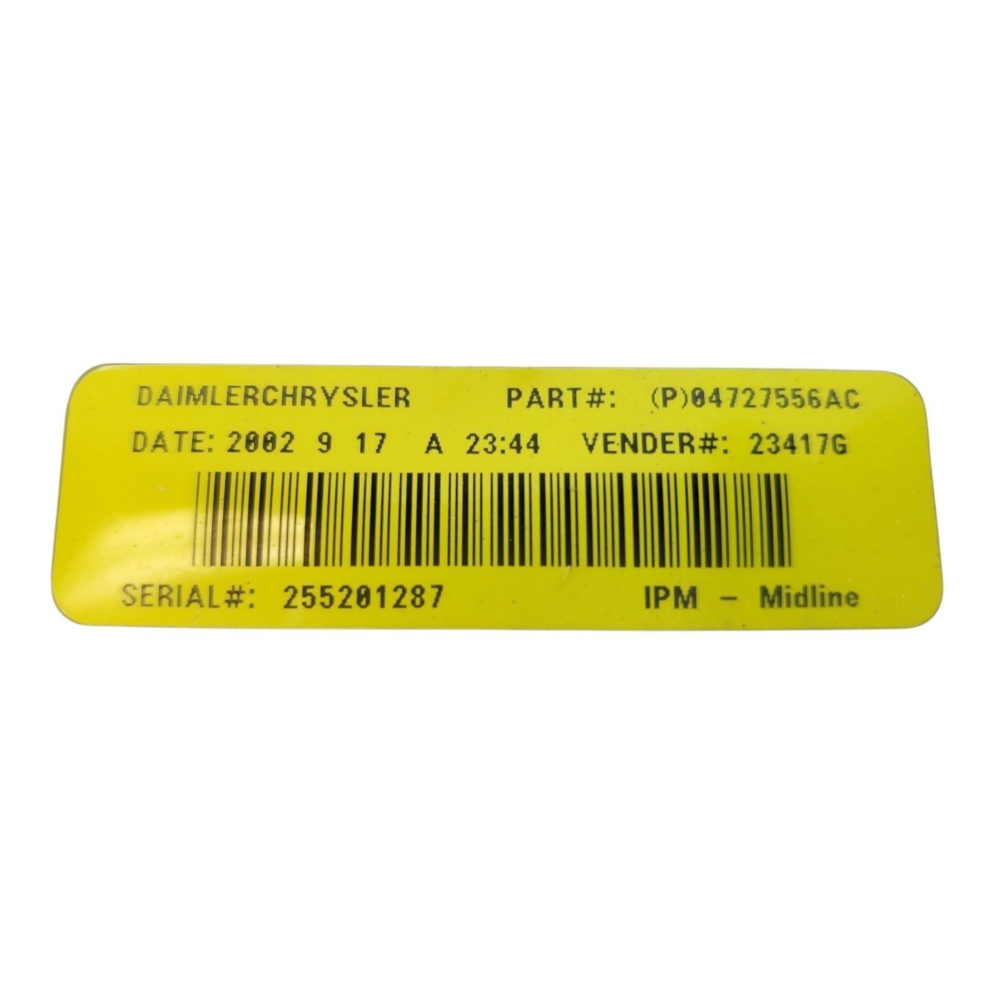 03 Dodge Grand Caravan Totally Integrated Power Module Fuse Box TIPM 04727556