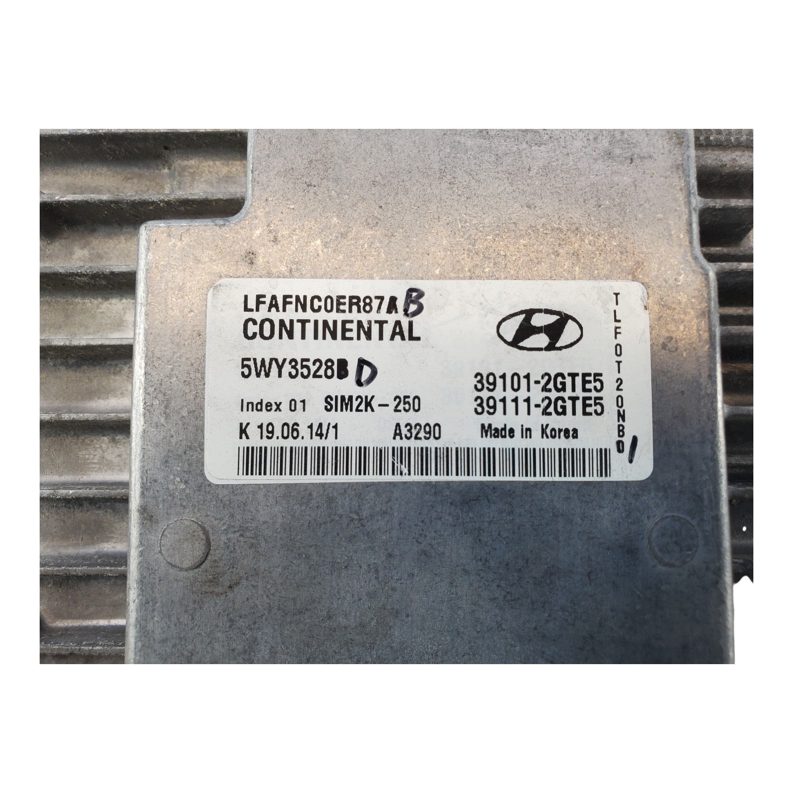 2015 HYUNDAI SONATA 2.4L ENGINE COMPUTER CONTROL MODULE ECU ECM OEM 39101-2GTE5
