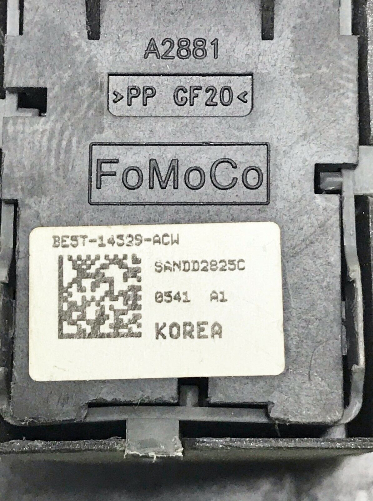✅ 11-12 FORD FUSION Passenger RH Power Window Switch W/ Bezel BE5T-14529-ACW 