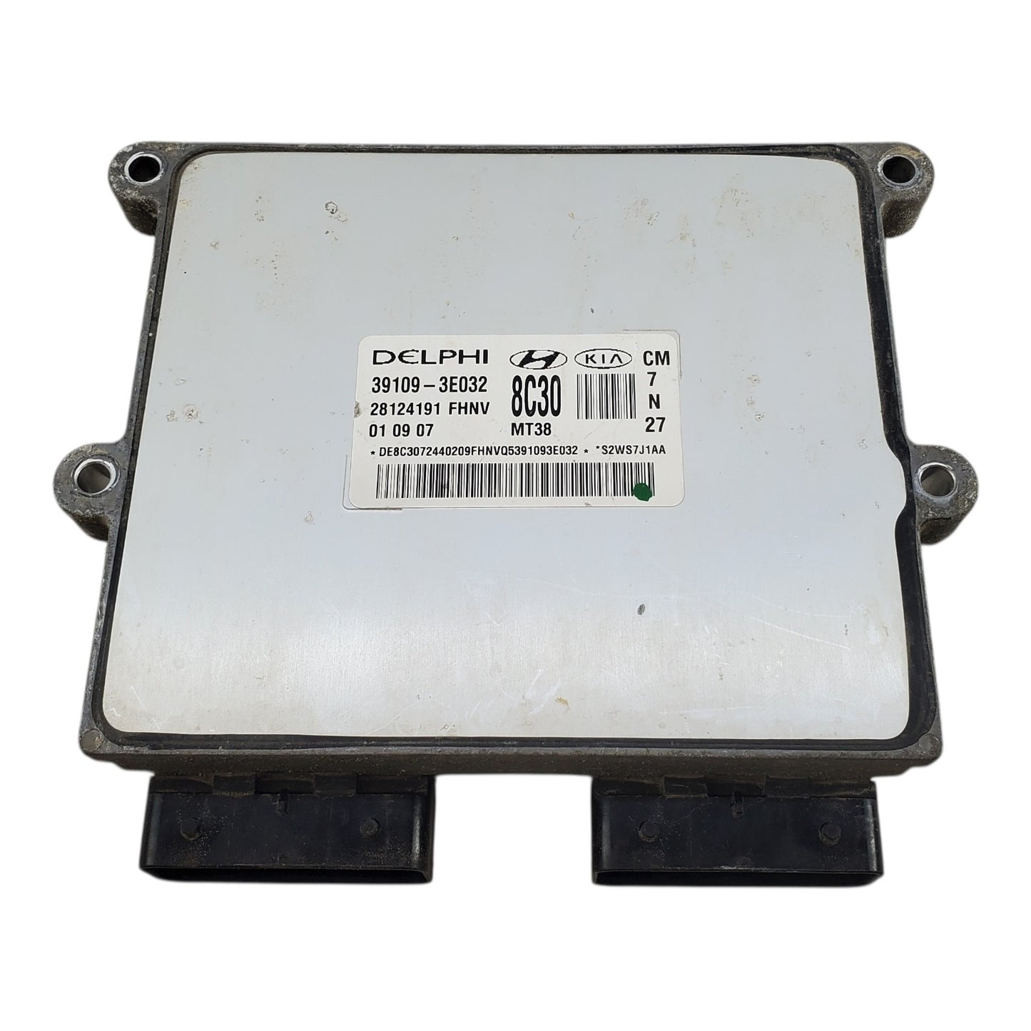 2007-2009 Hyundai Senta Fe Engine Control Unit 391093E032 Module 173 14G4 B2