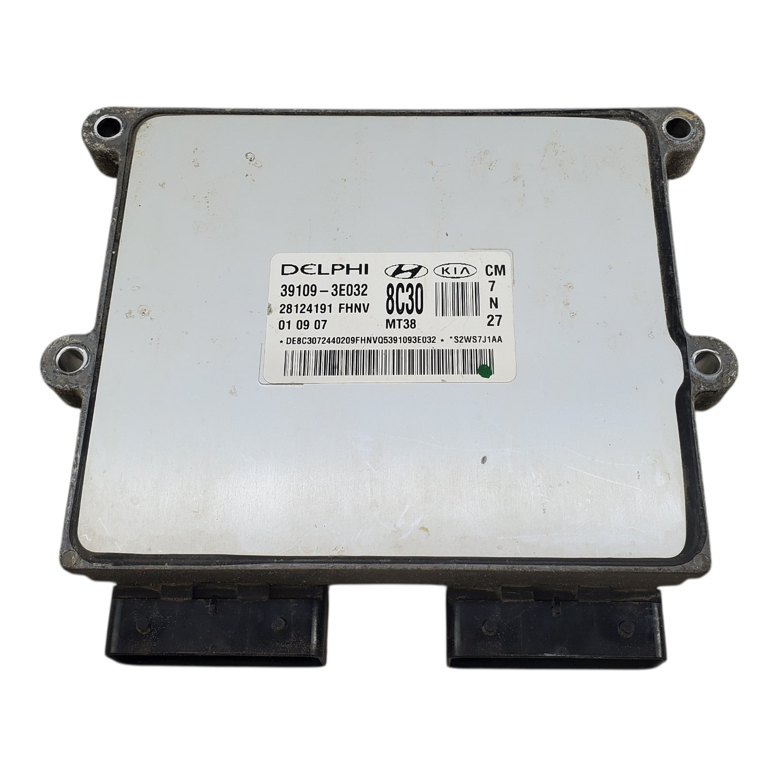 2007-2009 Hyundai Senta Fe Engine Control Unit 391093E032 Module 173 14G4 B2