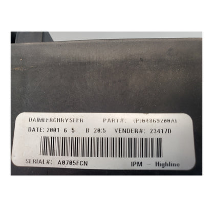 01-03 Town & Country Caravan Fuse Box Relay Body Control Module 04869200AL