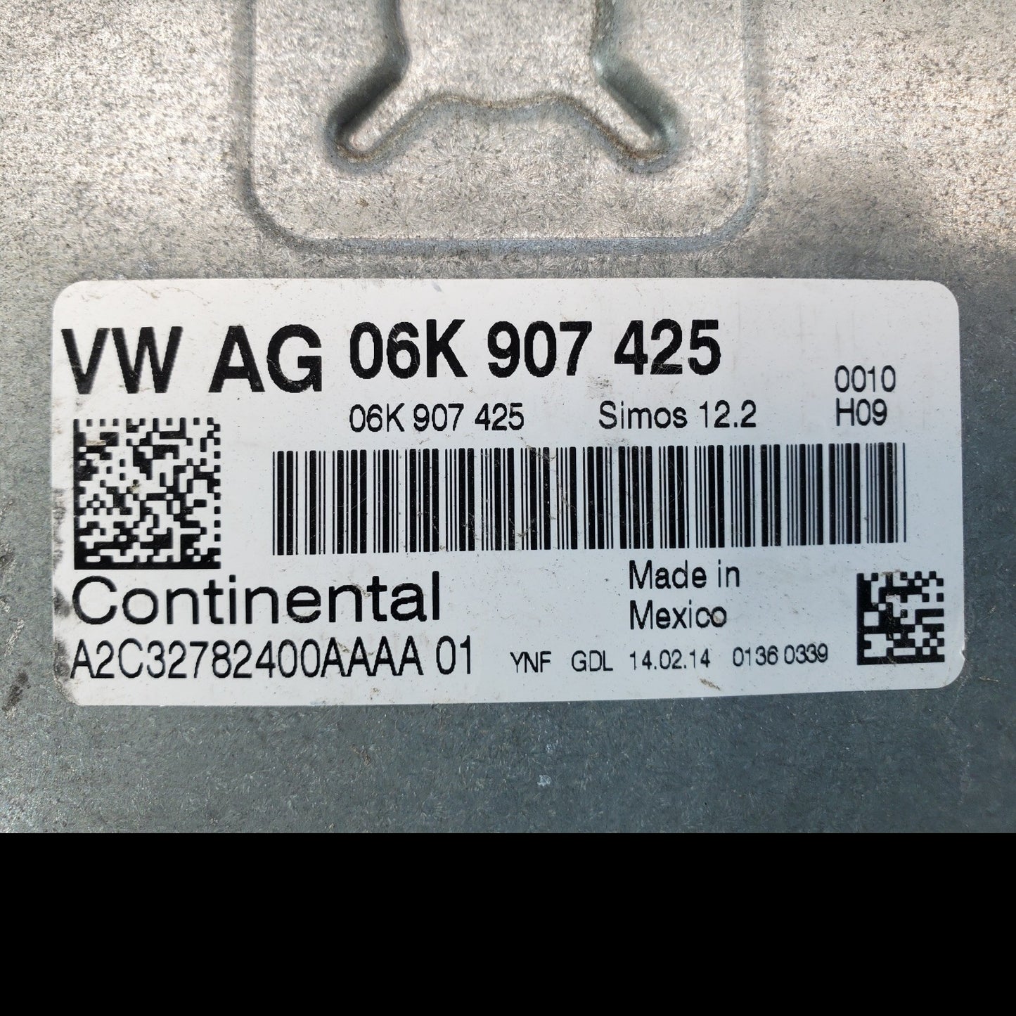2015 2016 2017 Volkswagen Jetta 1.8L Engine Computer Control Module 06K907425