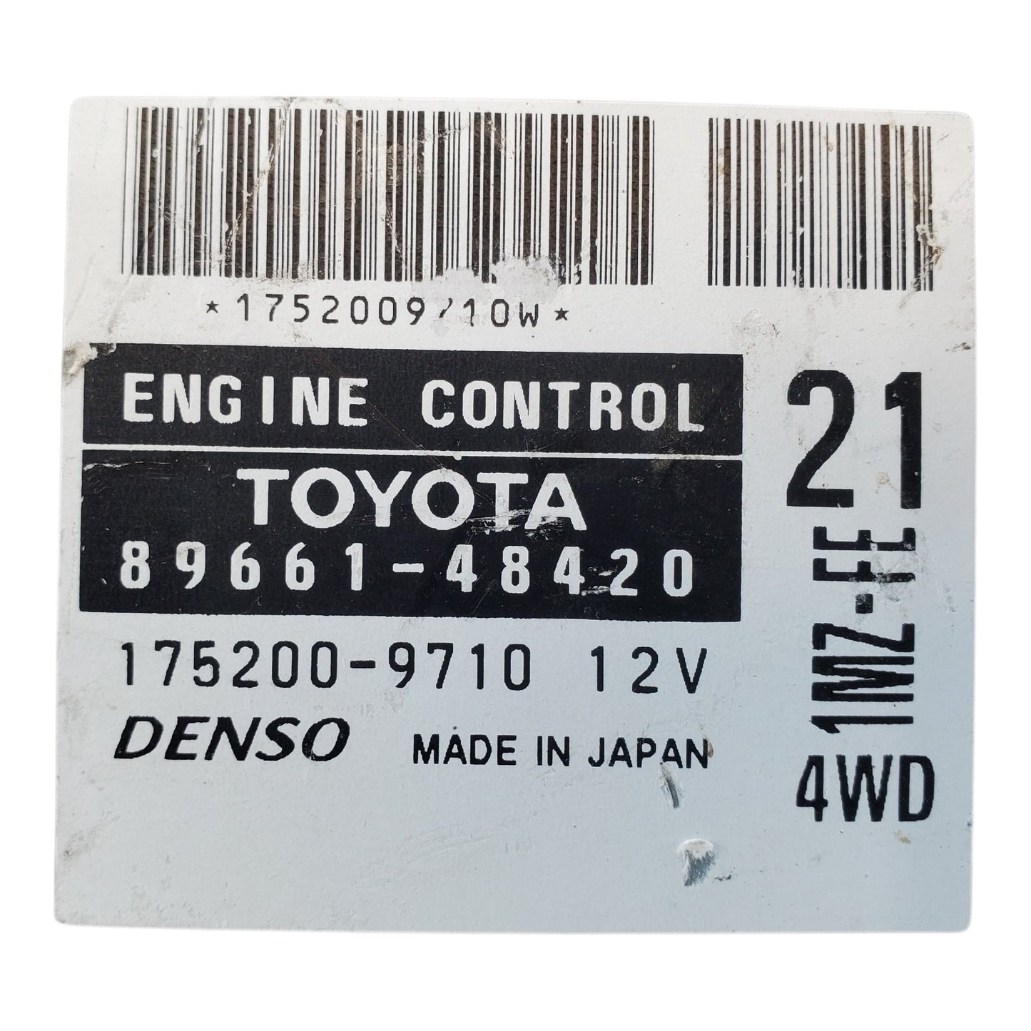 02-04 Toyota Highlander Computer Brain Engine Control ECU ECM EBX 89661-48420