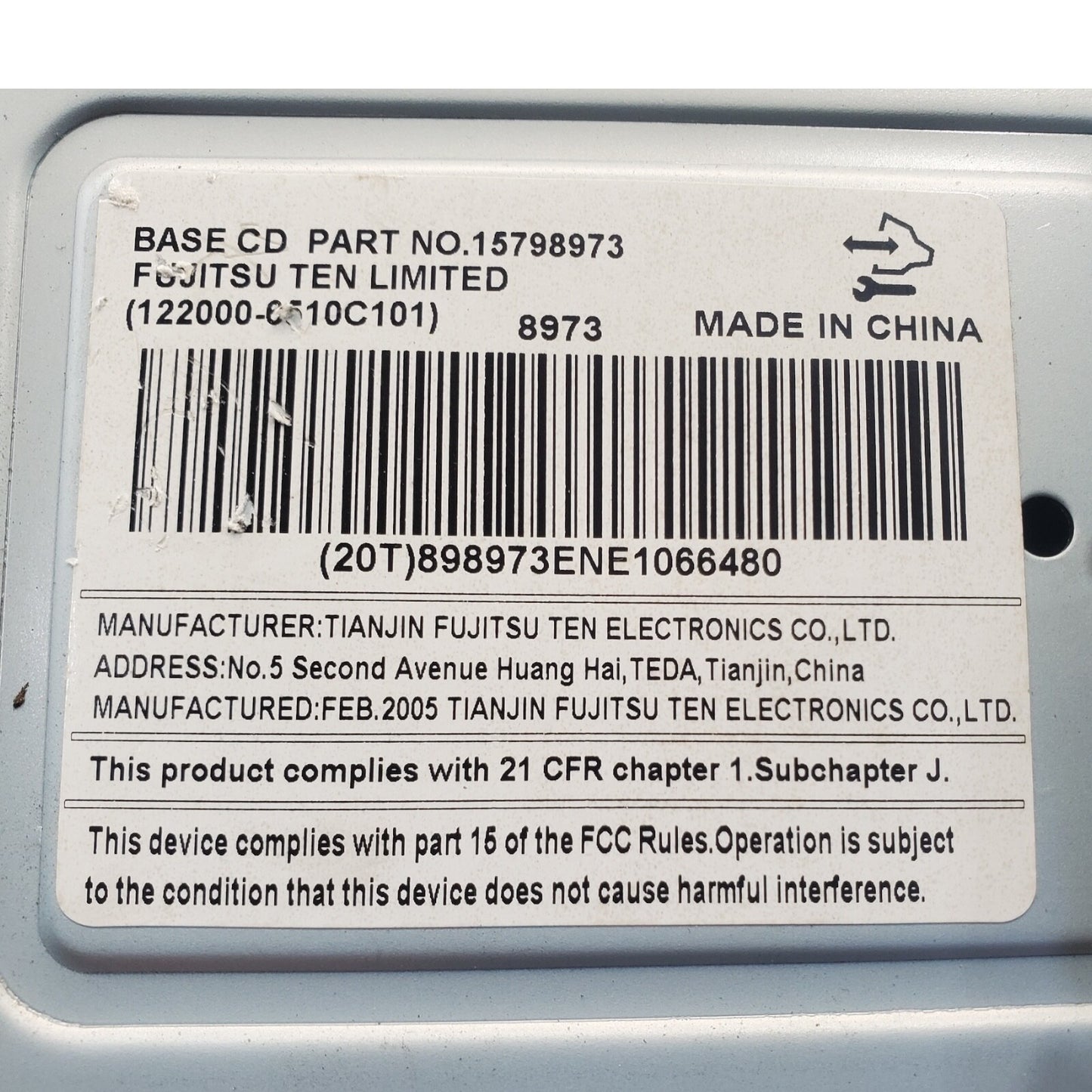 ✅ 06-08 Chevrolet Impala Monte Carlo AM FM CD Radio 15798973 UNLOCKED PLUG&PLAY