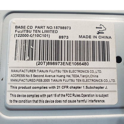 ✅ 06-08 Chevrolet Impala Monte Carlo AM FM CD Radio 15798973 UNLOCKED PLUG&PLAY