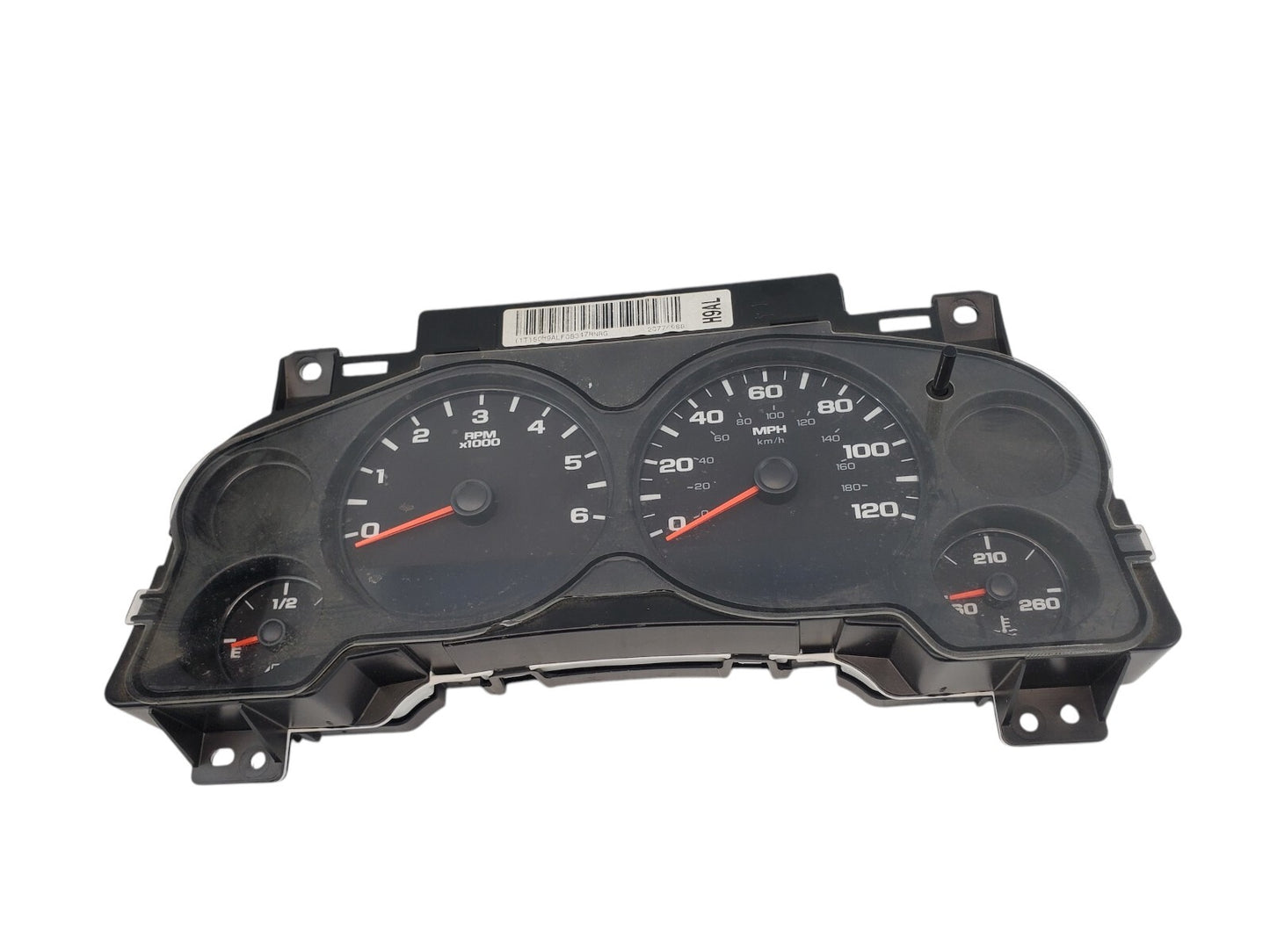 07-10 GMC SIERRA 1500 PICKUP Speedometer Cluster MPH US Market 20774688