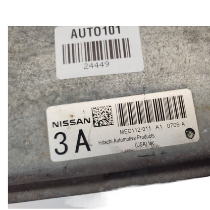 10 Nissan Altima Computer Brain Engine Control ECU ECM EBX Module MEC112-011A1