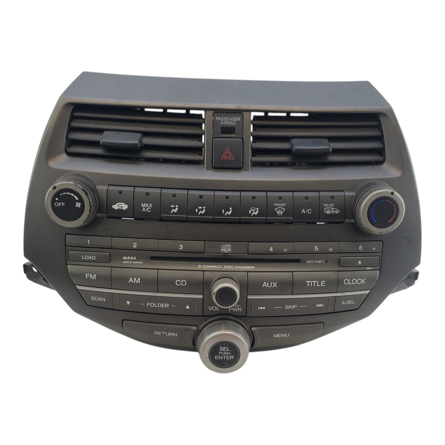 2008-2009 Honda Accord AM FM Radio CD Player