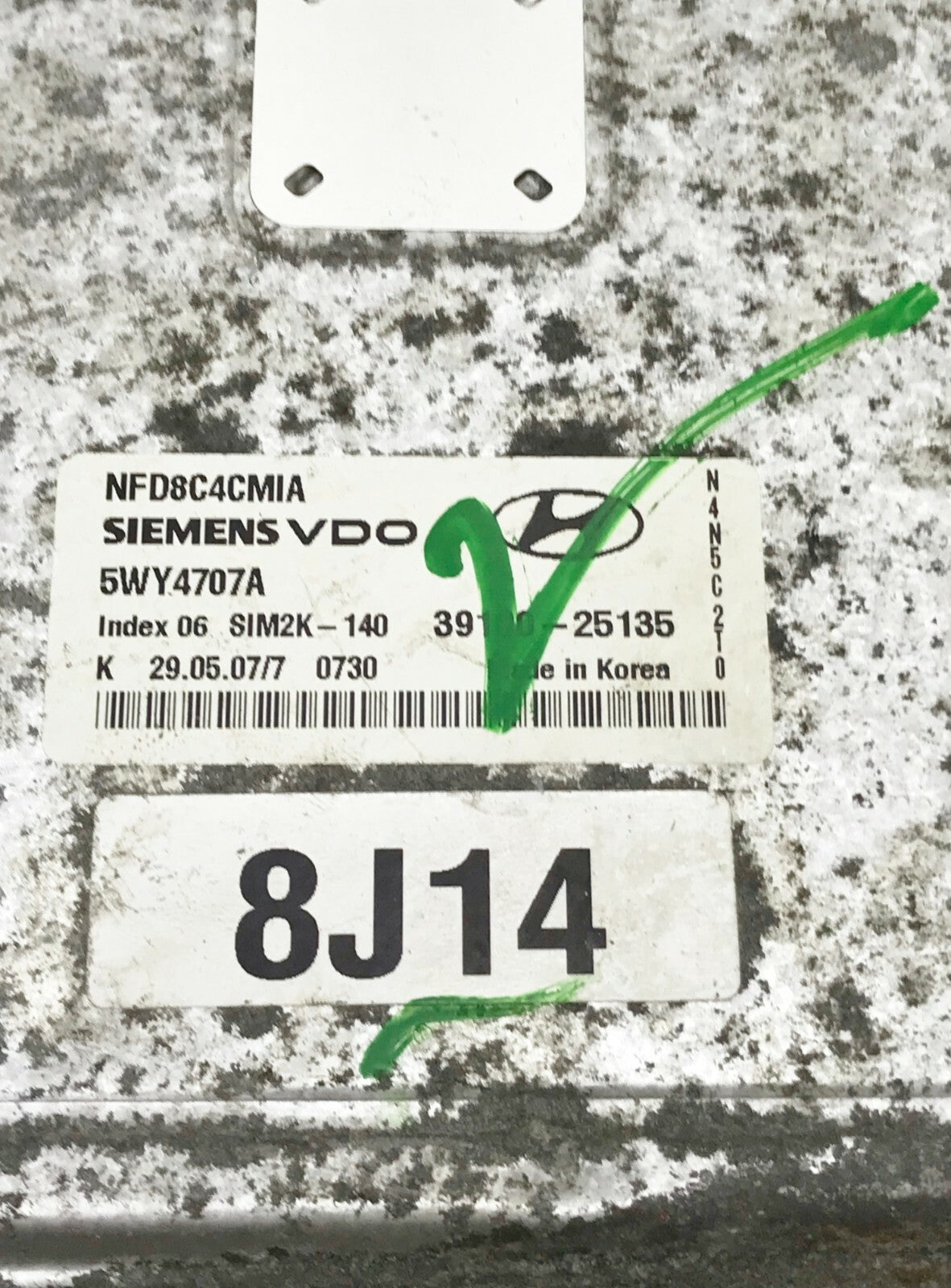 ✅ 06-08 Hyundai Sonata 2.4L Engine Control Module ECM Computer 39100-25135