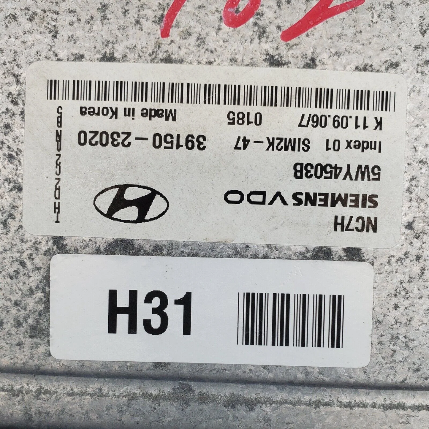 07-10 Hyundai Elantra A/T Engine Control Module ECM 39150-23020