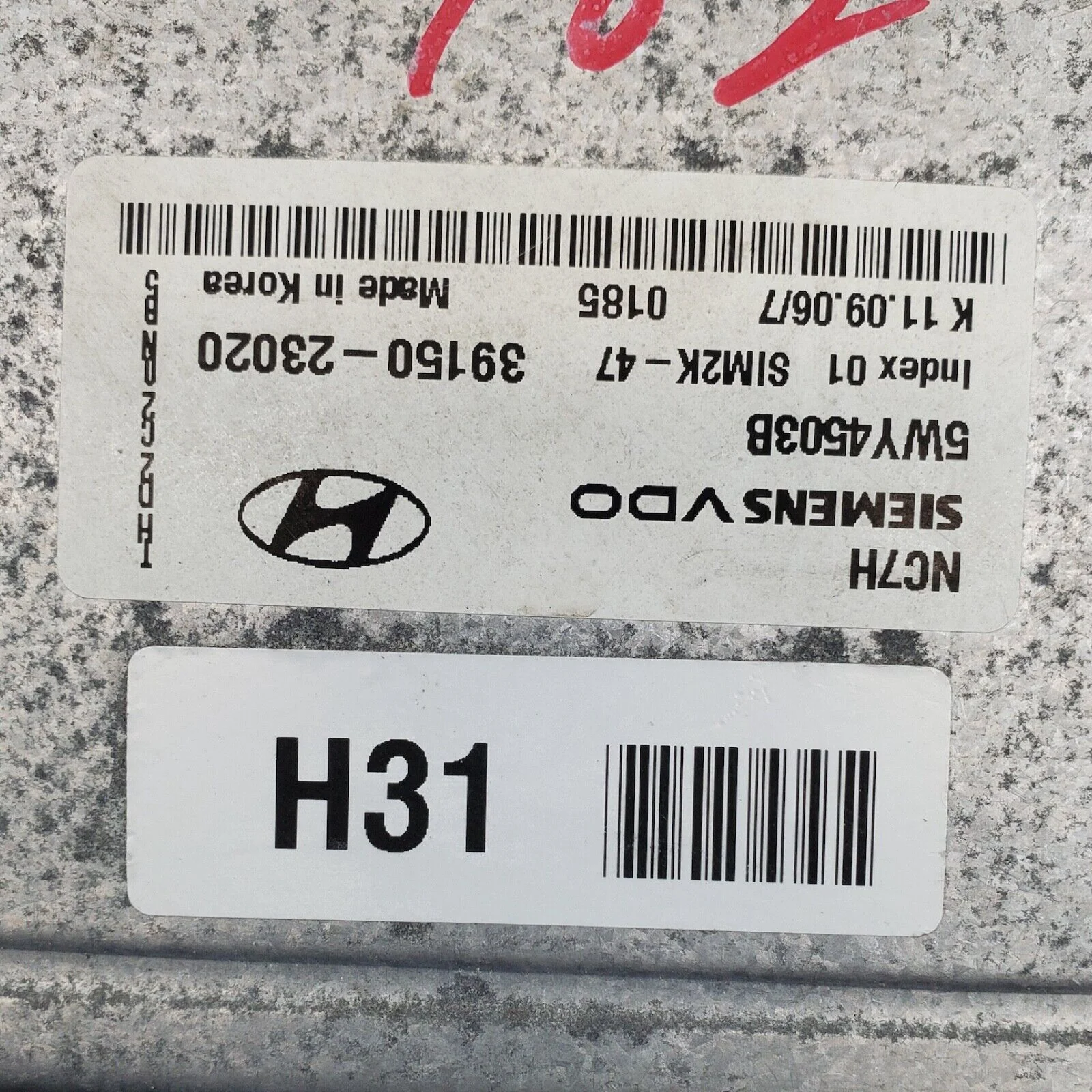 07-10 Hyundai Elantra A/T Engine Control Module ECM 39150-23020