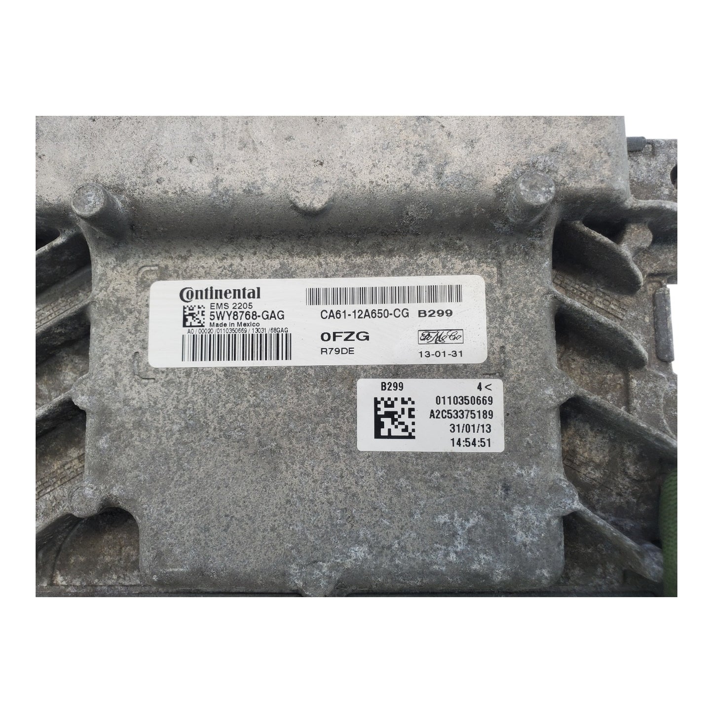 🦅🚗 2012-2013 Ford Fiesta  1.6L 2013 Engine Control Module ECU 5WY8768-GAG A2