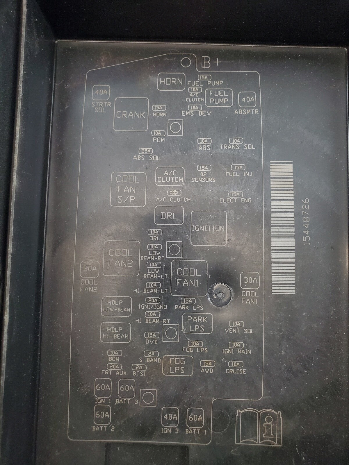 03-05 Buick Rendezvous Fuse Box Junction OEM 10338237 Module GM