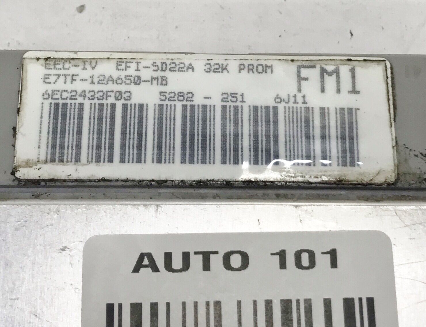 ✅ FORD F150 MT ECU ECM PCM MODULE FM1 E7TF-12A650-MB