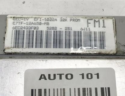 ✅ FORD F150 MT ECU ECM PCM MODULE FM1 E7TF-12A650-MB