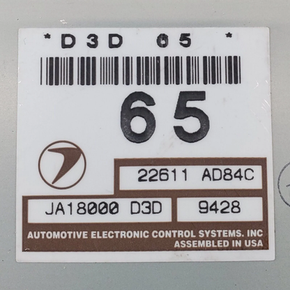 22611 AD84C | SUBARU OEM ENGINE CONTROL MODULE UNIT ECU ECM PCM